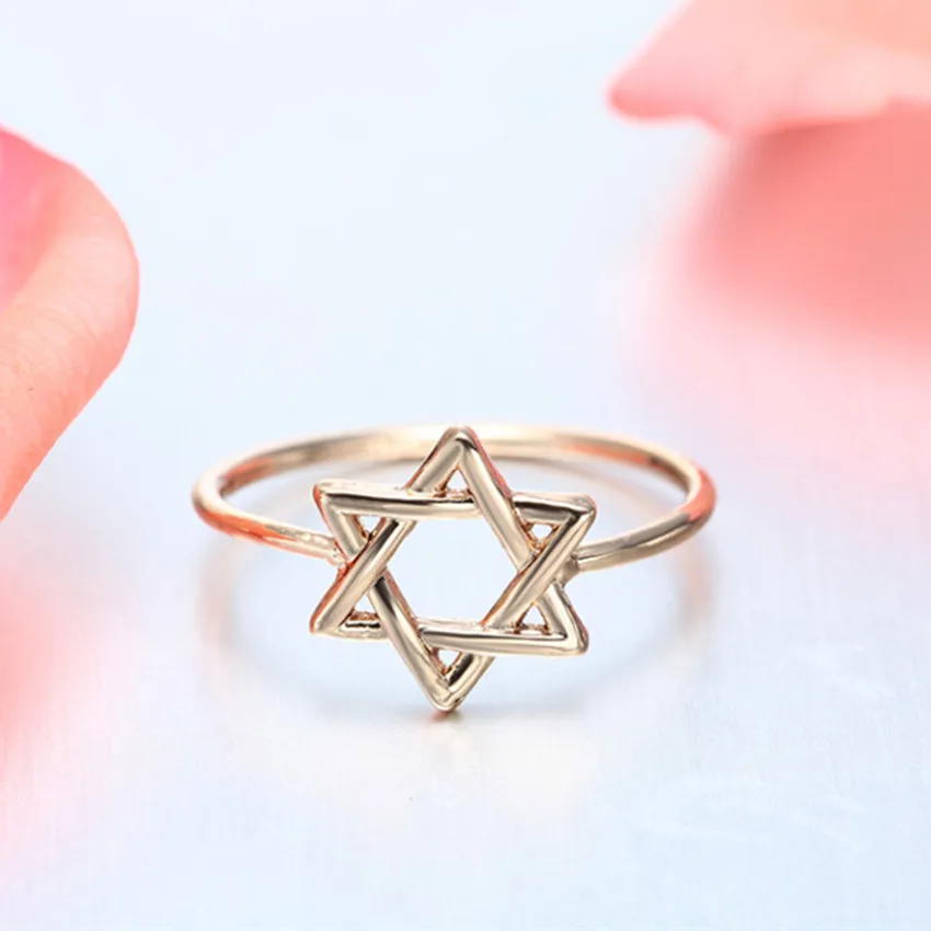 Мужские и женские коктейльные кольца Kinitial Star Of David вечерние с пентаграммой