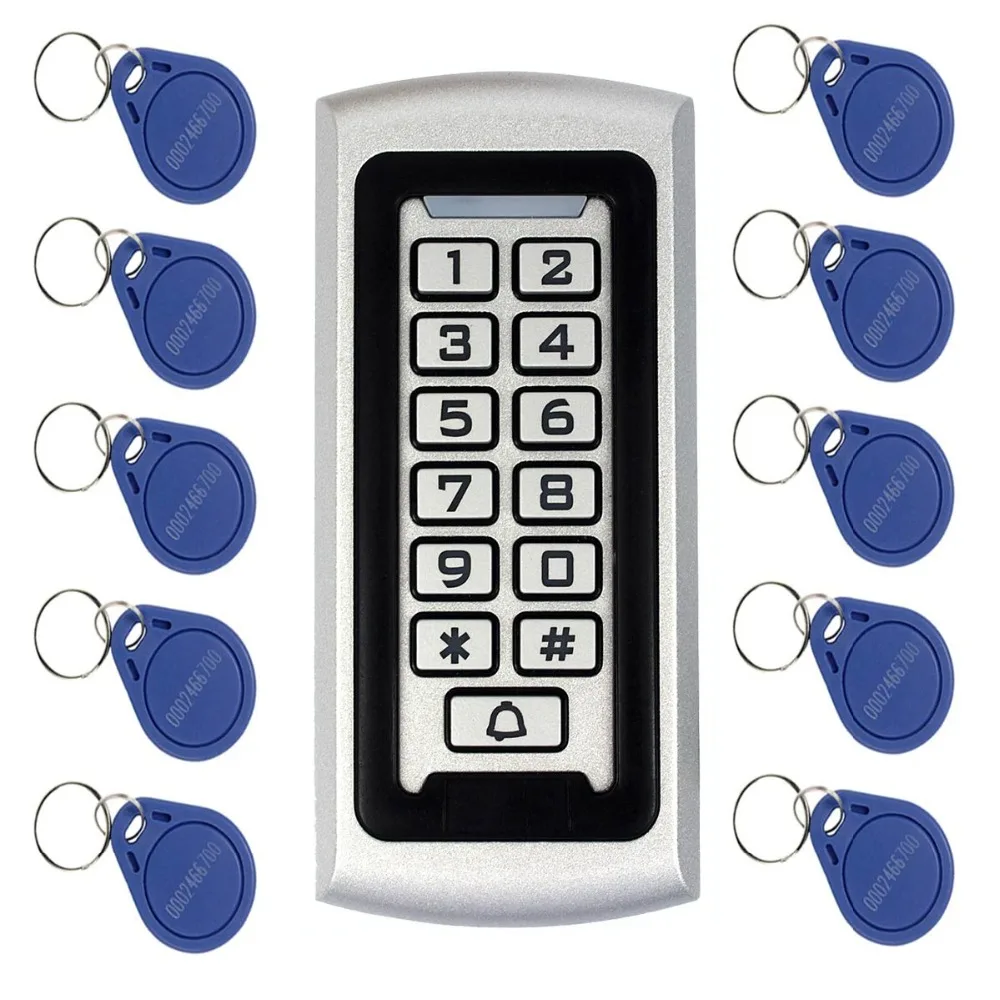 Keypad RFID Access Control System Proximity Card Standalone 2000 Users Door + 10pcs Cards F1212 | Безопасность и защита