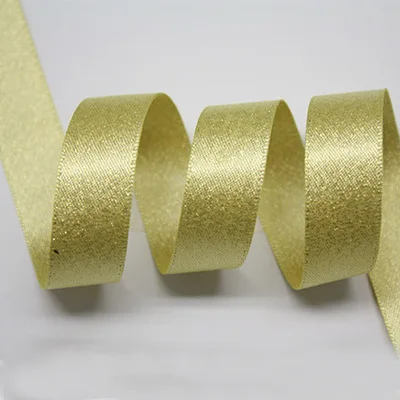 614 satin ribbon 1-1/" Двойной уход за кожей лица атласными лентами золотой блестящий сатин ленты 38 мм 20 ярдов на свадьбу для упаковки подарков DIY тканевая лента - Цвет: 614 satin ribbon