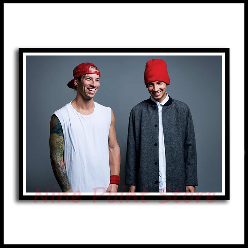 Twenty One Pilots рок-группа с музыкальным покрытием бумажные постеры для украшения дома хорошее качество принты белый домашнее искусство бескаркасные - Цвет: Темно-серый