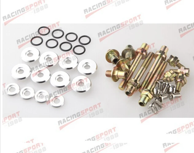 Серебряный низкий профиль клапанная крышка аппаратный комплект для HONDA B16 B17 B18 VTEC