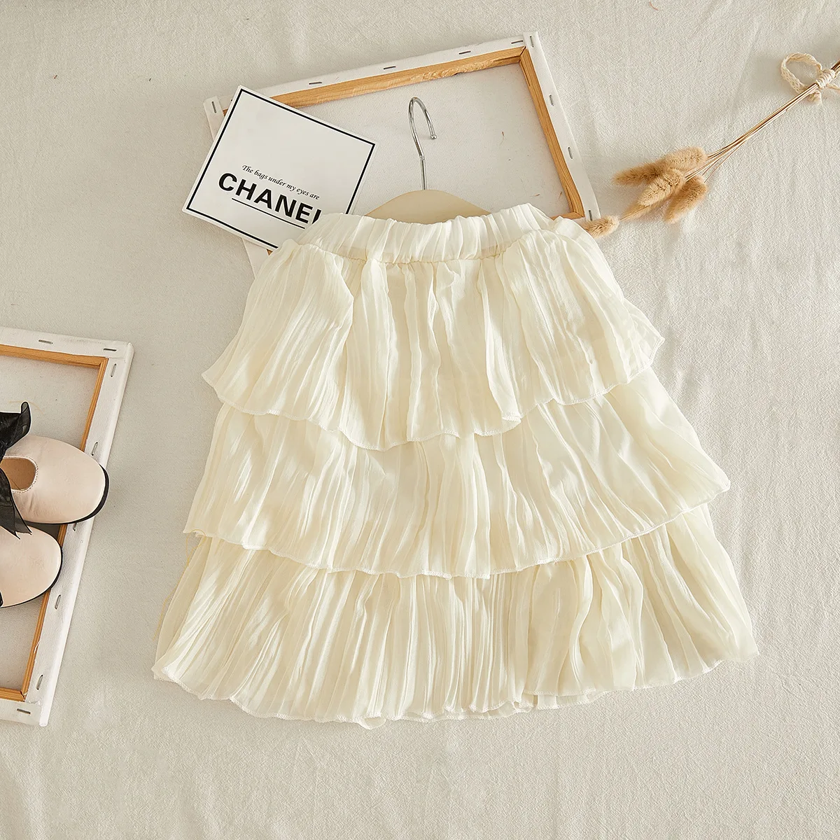 2019 Новая Милая юбка для девочек модная летняя многослойная принцессы