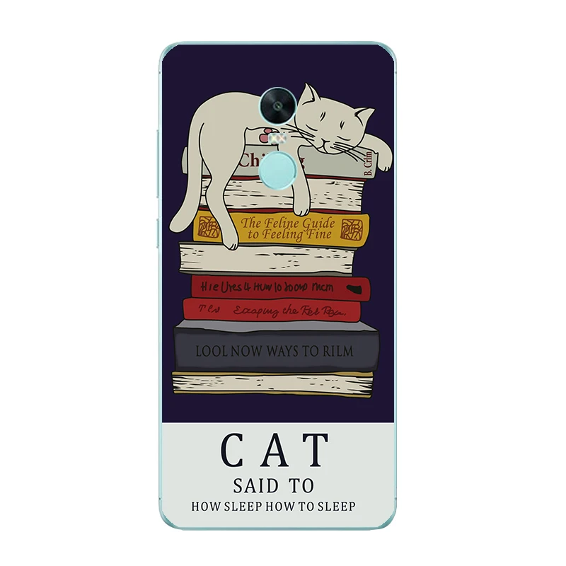 DIY Custom Cases For Xiaomi 5S / Plus Redmi Note 4 or Pro 4X Shell Transparent Soft TPU Cat Action Printing |