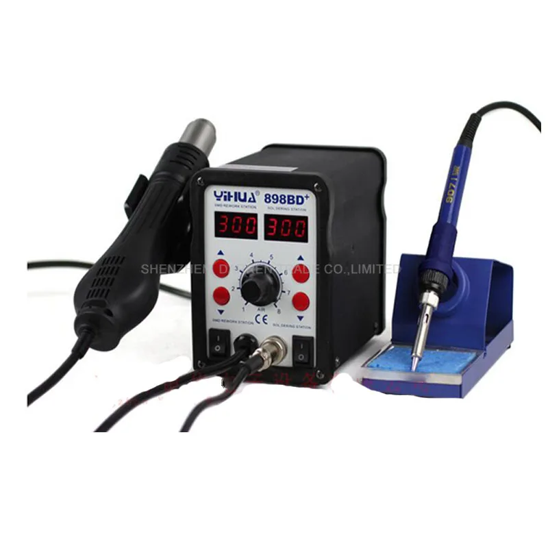 Паяльная станция SMD с цифровым дисплеем, 898BD220V /110v