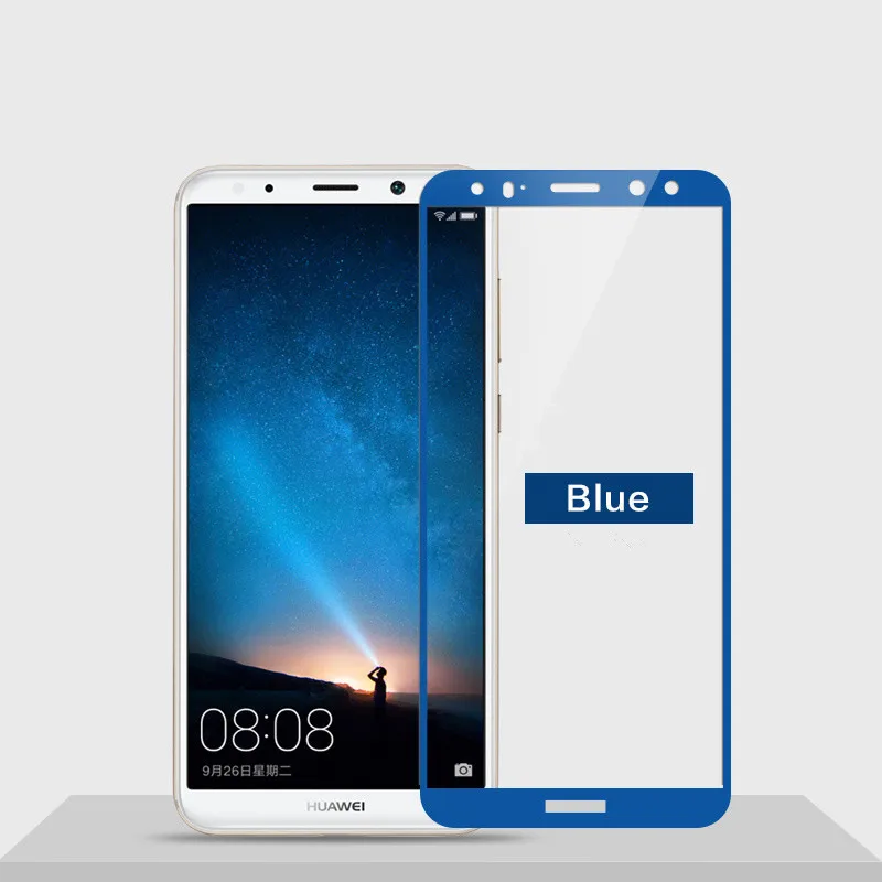 Защитное стекло для экрана Huawei Mate 10 Lite закаленное Nova 2i / Honor 9i с полным покрытием |