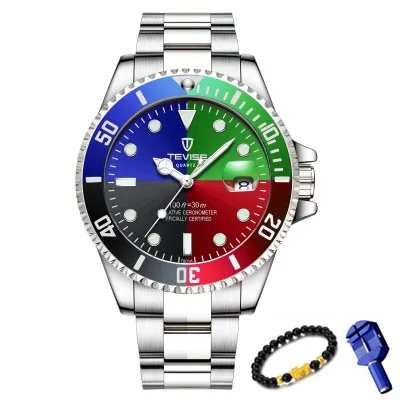 ColorFul Face TEVISE автоматические механические часы для мужчин часы спортивные Бизнес наручные часы мужские часы светящиеся часы календарь Relogio Masculino - Цвет: ColorFul Face