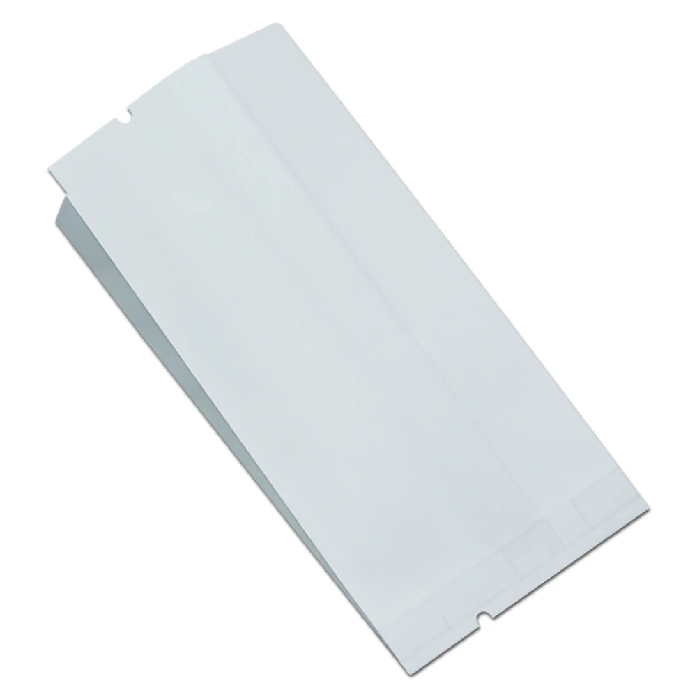 200 шт. белая крафт бумага алюминиевая фольга майларовый мешок открытая верхняя