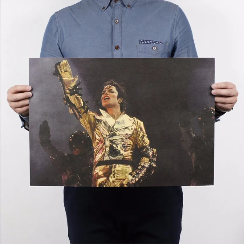 Майкл Джексон постер постеры фотообои на стену обои на стену плакат крафт бумага 51x35.5 см
