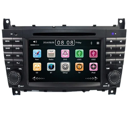7 дюймов 2 Din автомобильный DVD плеер для Mercedes Benz W203 W209vW169 W219 A Class A160 C класс C180 C200 CLK200
