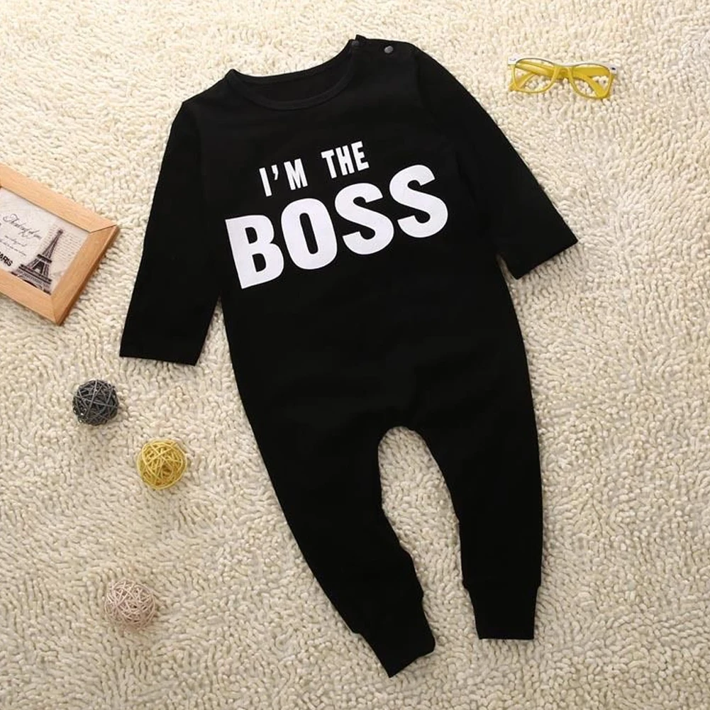 2017 г. Осенне-зимнее повседневное черное боди для новорожденных мальчиков