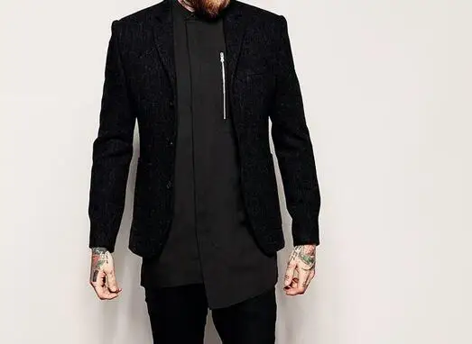 

S-4XL Sell Like Hot Cakes 2019 New Men Summer Fashion Circular collar short-sleeve zipper asymmetrical lower hem T-shirt