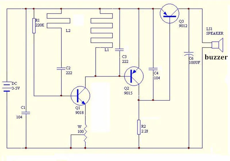 Металлодетектор сканер в разобранном виде комплект проект 3-5 DIY набор Trousse доски
