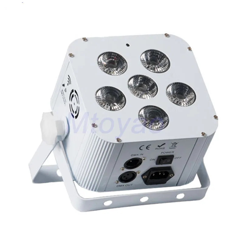10 шт./Чехол беспроводной Uplighting RGBWA UV 6*18 Вт DJ оборудование на батарейках
