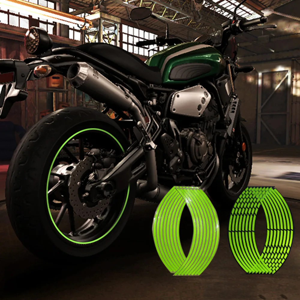 Светоотражающие мотоциклетные наклейки 10/12/14/16/18 дюймов для Honda Yamaha Kawasaki Suzuki |