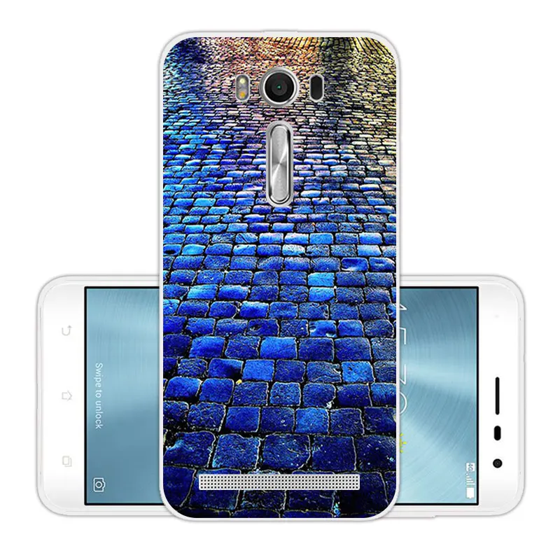 Мягкий ТПУ чехол для Asus ZenFone 2 Laser ZE500KL силиконовый Brick Road Capa |
