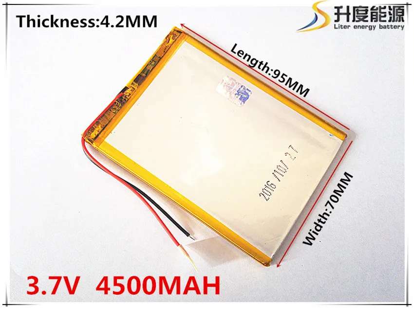 427095 Батарея 4500 мАч Литий-Ионный Tablet pc аккумулятор Для 7 8 9 дюймов планшетный ПК ICOO