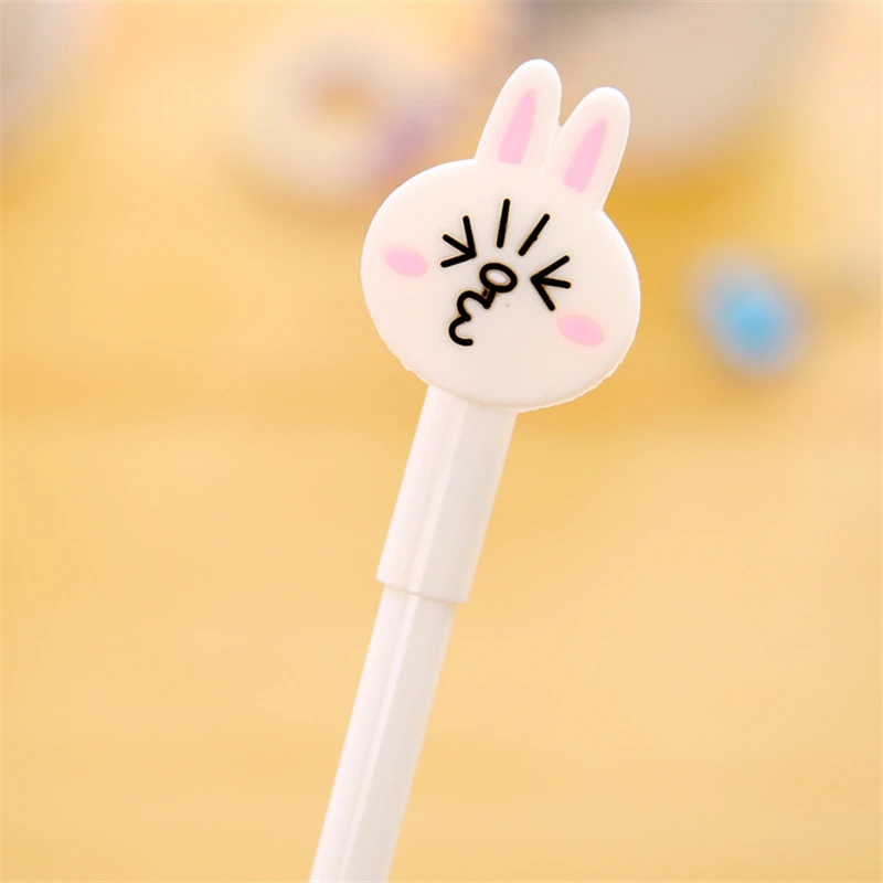 Корейский креативный мультяшный кролик медведь гелевая ручка для цыпленок милый