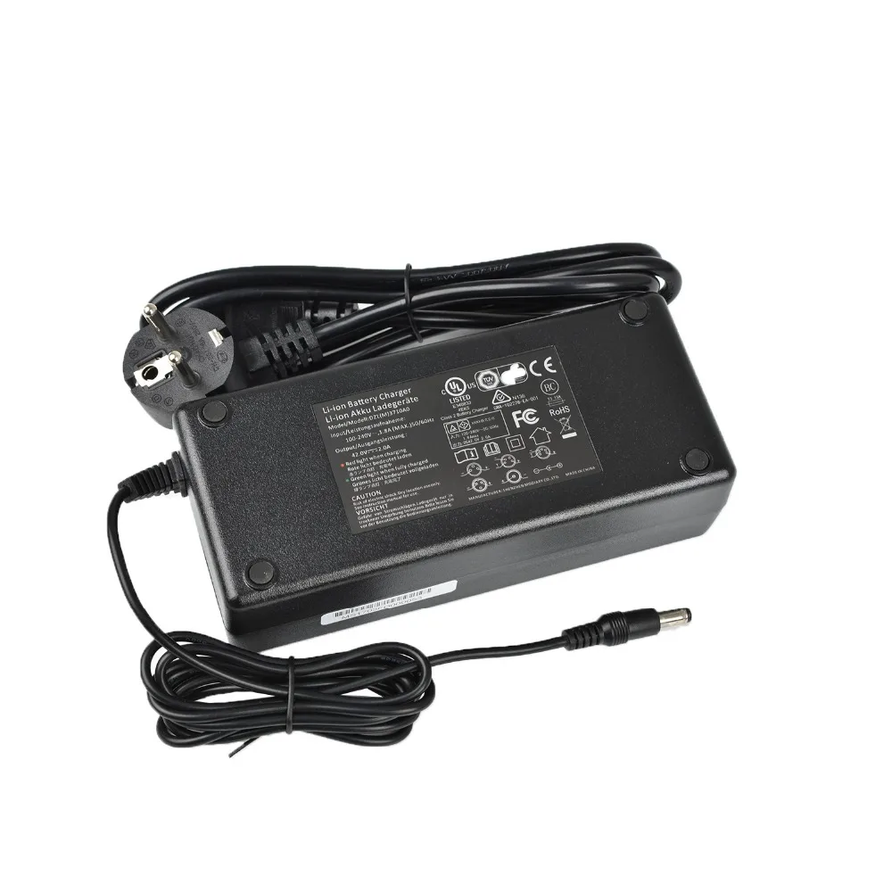 SANS 42V 2A зарядное устройство XLR или DC2.5 головка для 36V литиевая электровелосипед велосипед батарея