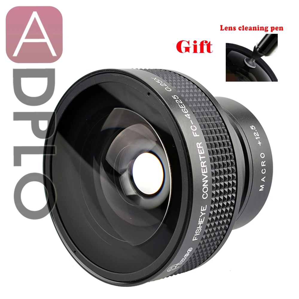 Объектив Pixco 46 мм 0 25x Super Fisheye широкоугольный объектив подходит для Canon Nikon Sony Pentax