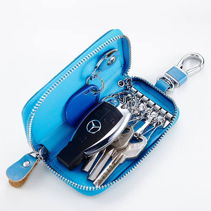 Кожаный чехол для ключей из натуральной воловьей кожи | Багаж и сумки
