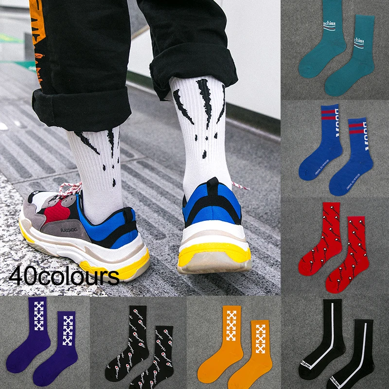 Новинка модные носки для девочек Calcetines Mujer классические в полоску влюбленных