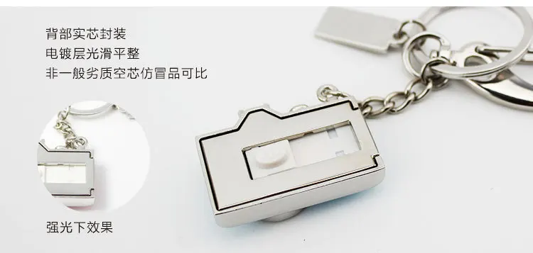 Amthin металлическая камера usb флэш накопитель мини Флешка 4g розовый 8g синий 16g