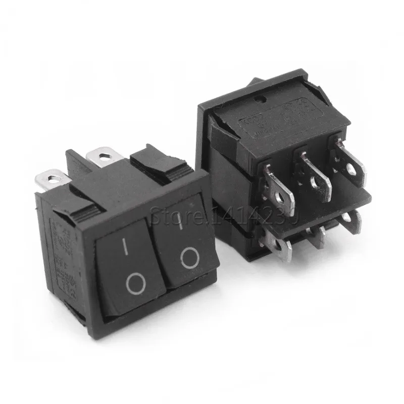 KCD5 21x24 мм 21*24 Rocker комплект переключателей 4 Pin 6Pin 2 позиции 3 6A/12A 250VAC ВКЛ-ВЫКЛ-вкл |
