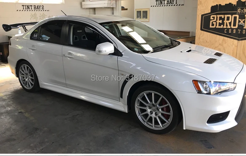 Для Mitsubishi Lancer Универсальный SedanCarbon волокно заднее крыло багажника спойлер задний спойлер на крышу крыло багажника губы загрузки крышка автомобиля Стайлинг