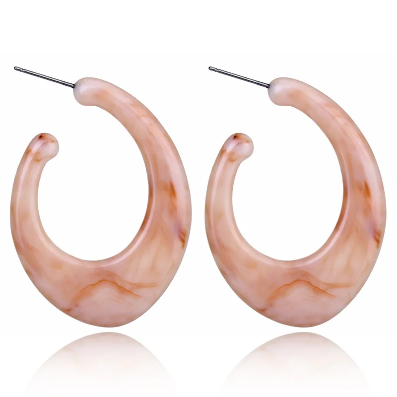 Винтажные модные резиновые акриловые геометрические серьги для женщин богемные