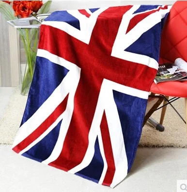 Microfiber Fabric Флаг Пляжное Полотенце США Английский Юнион Джек Канада, Европа и США полотенца с долларом RN305 - Цвет: Microfiber Fabric