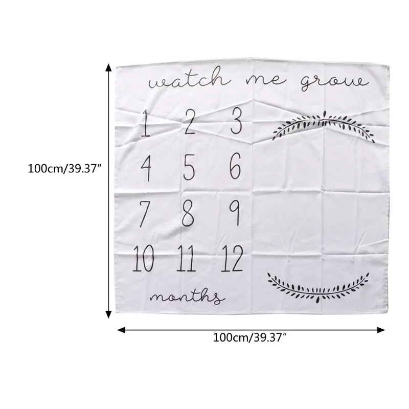 

Baby Blanket Newborn Swaddle Stroller Bedding Wrap New Photo Background Monthly Growth Number Photography Blanket newborn wrap