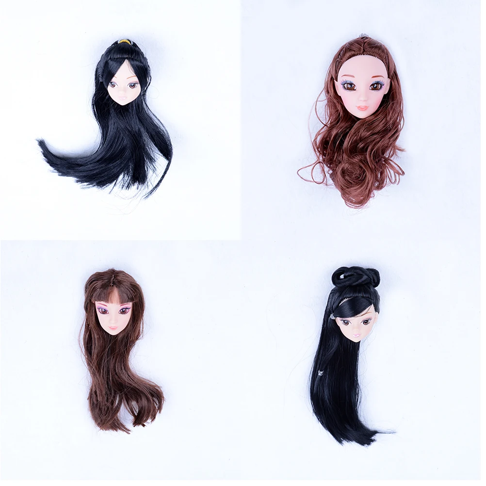 

Multi Choices Doll Head with Hair DIY Accessories For BJD Doll House For Doll Girls Best Hairstyle Gifts Girls Kids Toy
