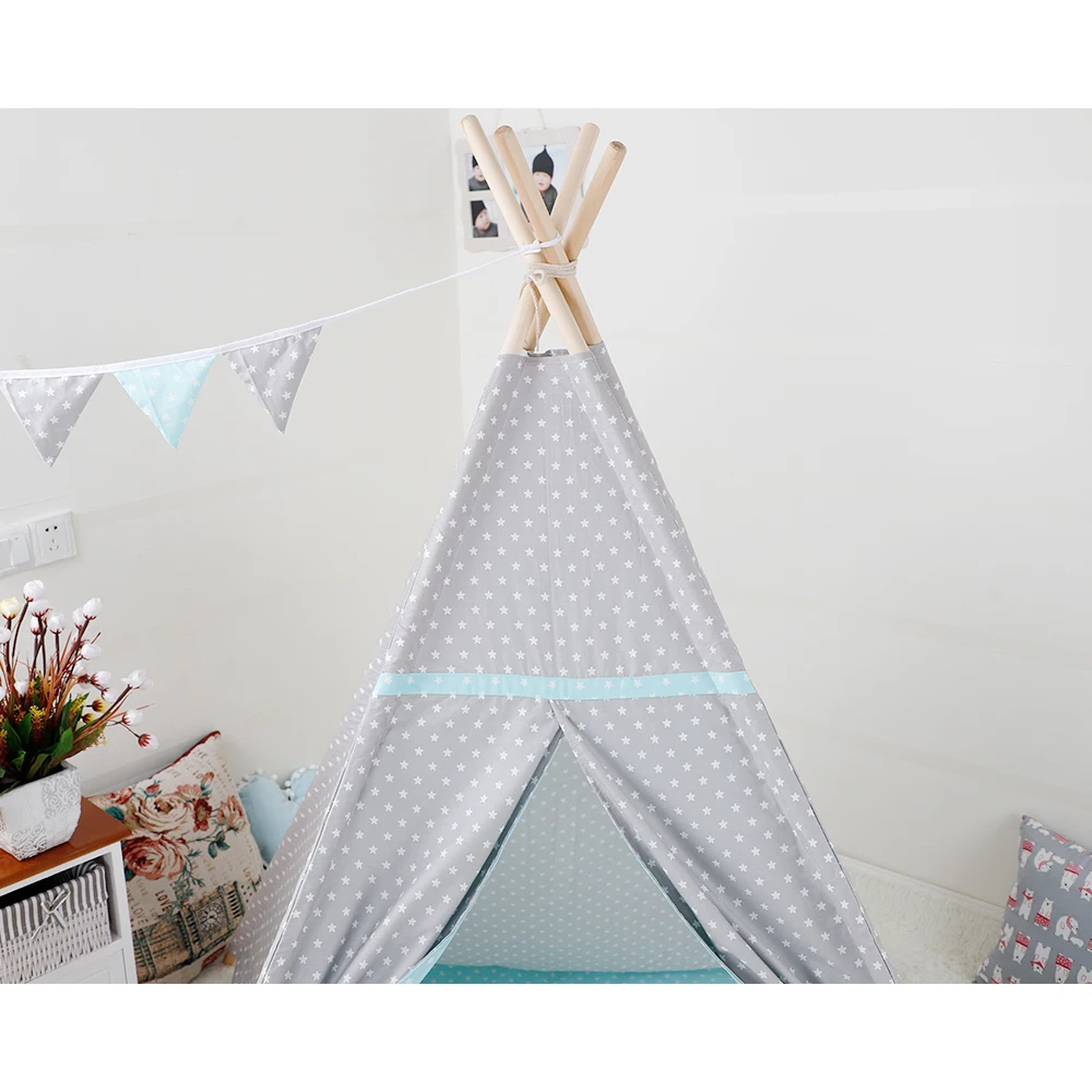 Принцесса вигвам Игровая палатка большая ручная работа хлопок холст Крытый