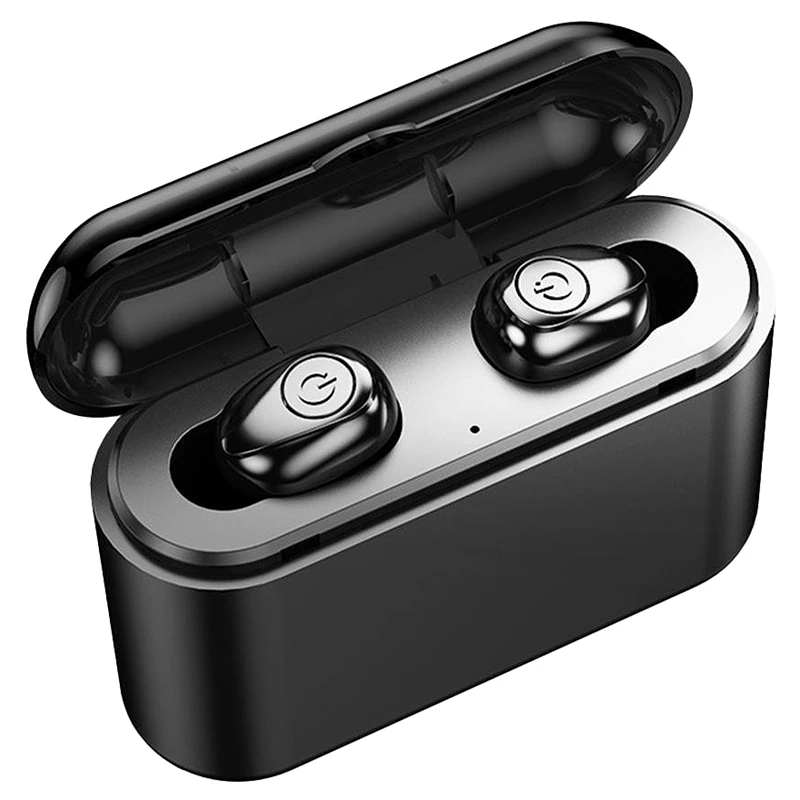 Bluetooth Беспроводной наушники Tws Мини 5 0 с зарядным устройством 2200 мА/ч спортивные