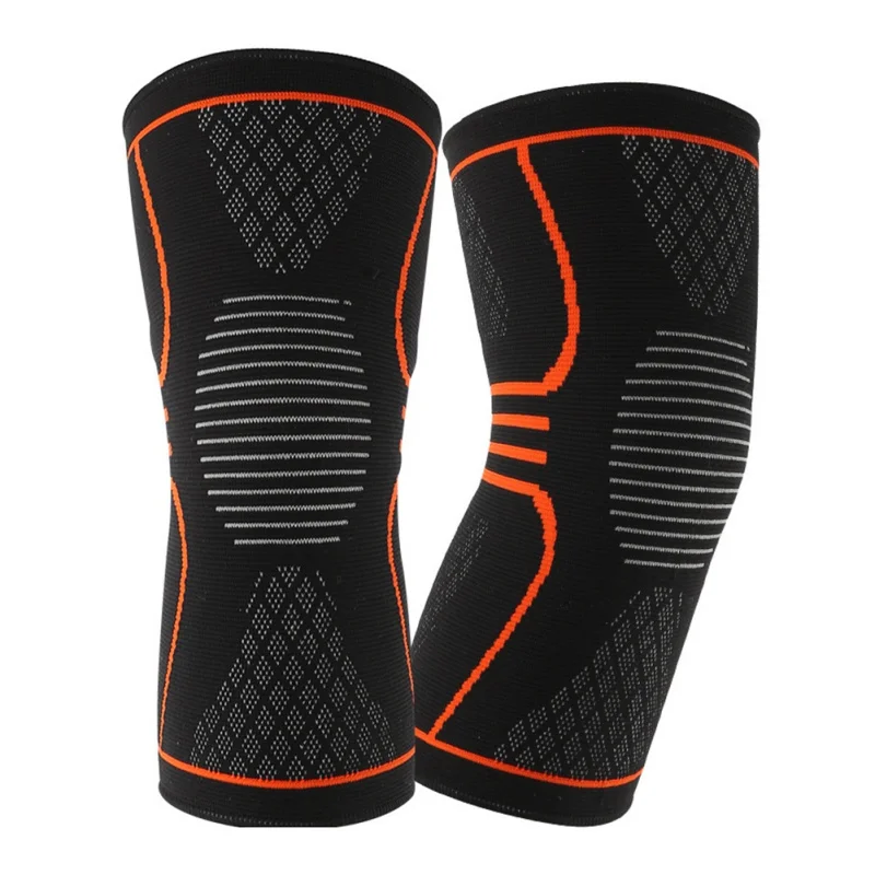 Облегчение боли наколенник сжимающее тепло тренировочный эластичный вязаный
