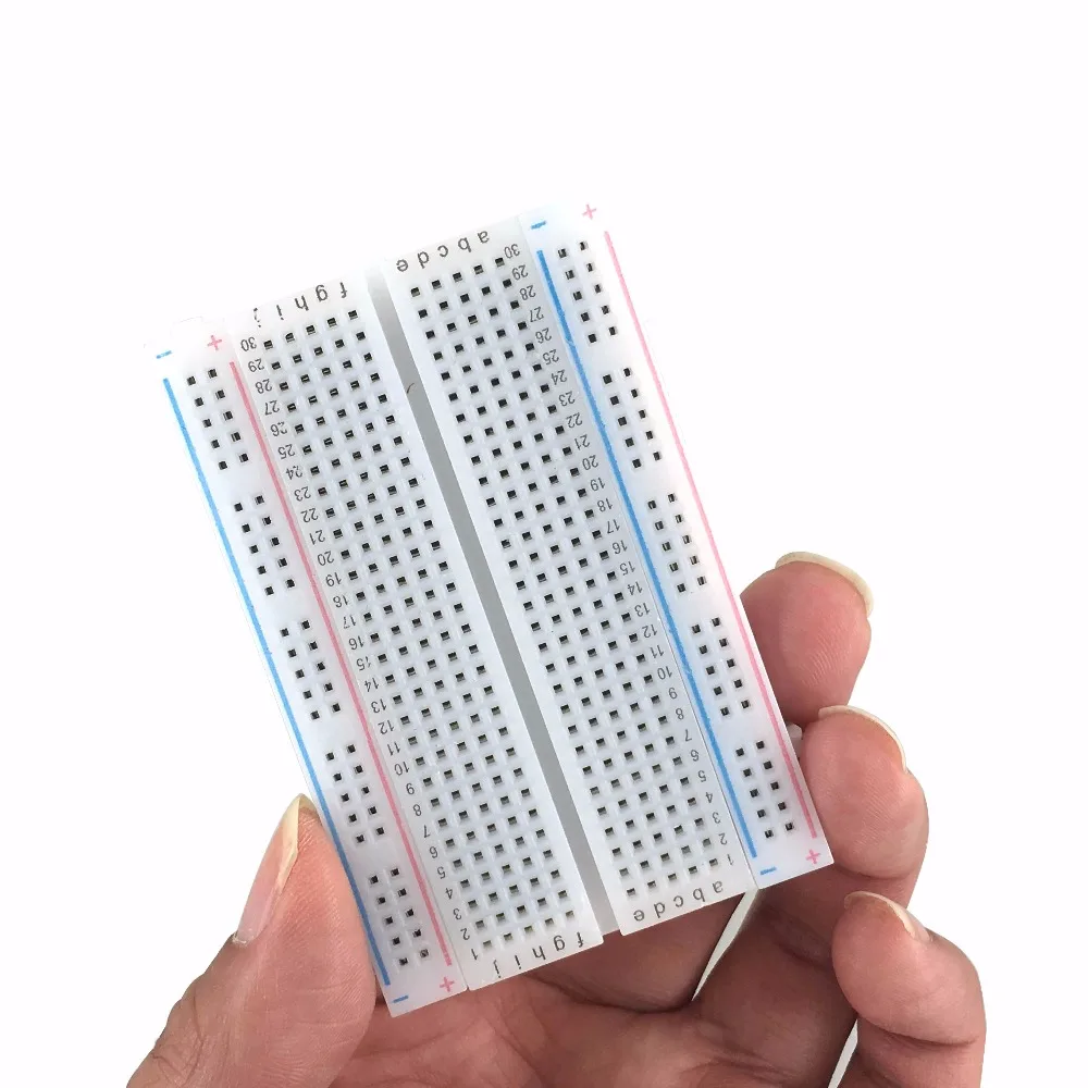 Макетная плата 400 точек без пайки proto board 400 comtacts прозрачная печатная плата