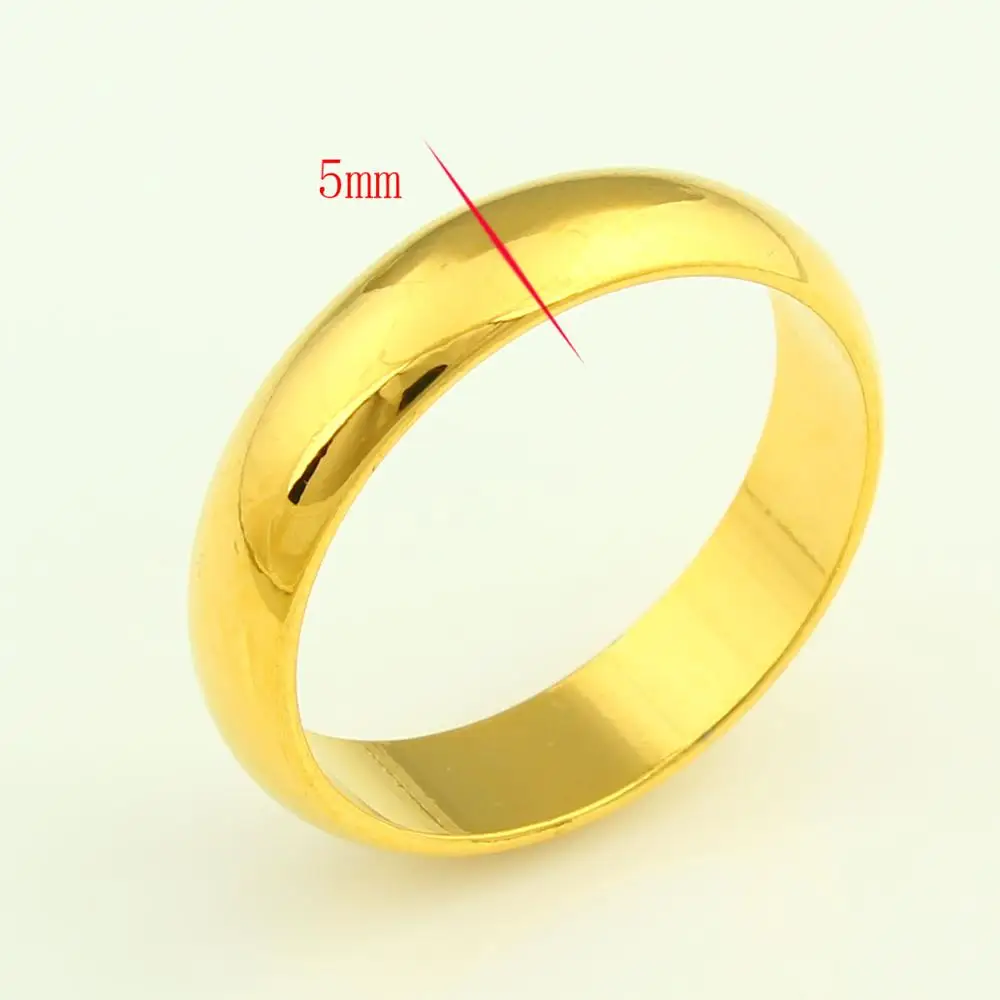 Эфиопское Золотое кольцо для мужчин и женщин подарок девочек. Золотой цвет
