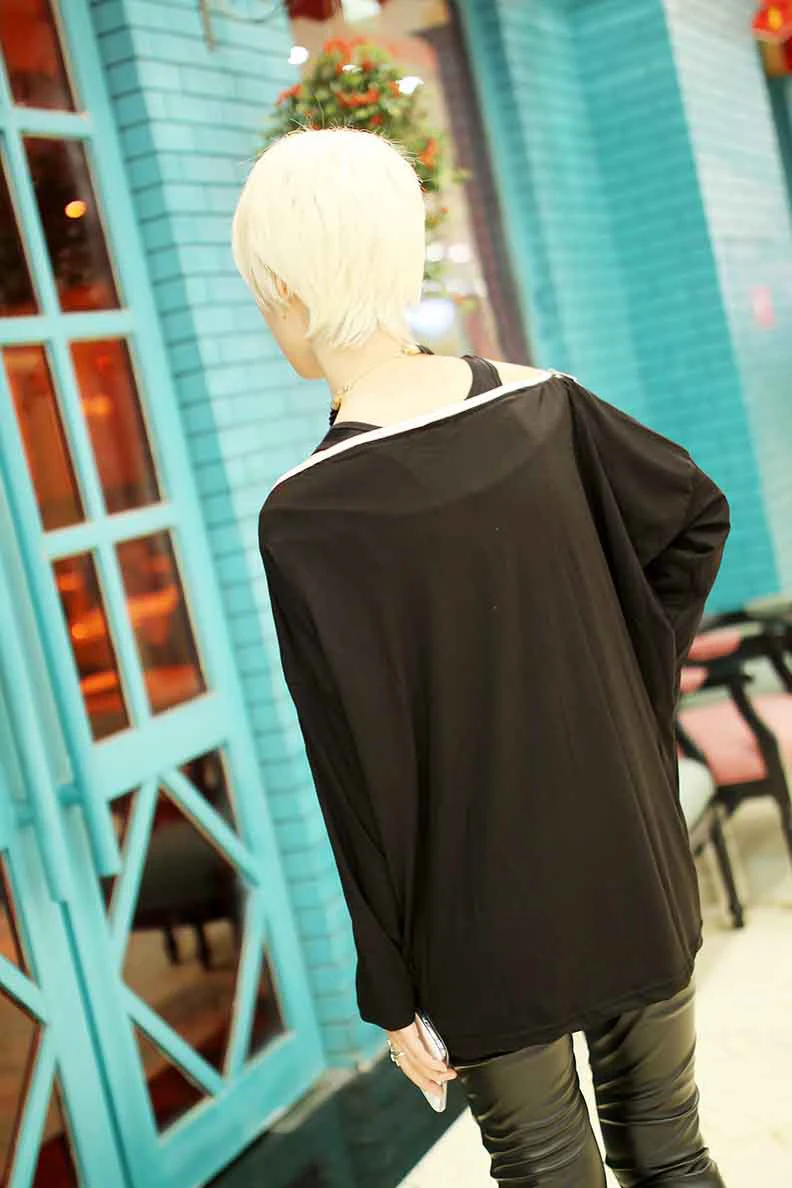 Ночной клуб свободные мужские футболки мода 2016 летний Стиль Футболка Мужская