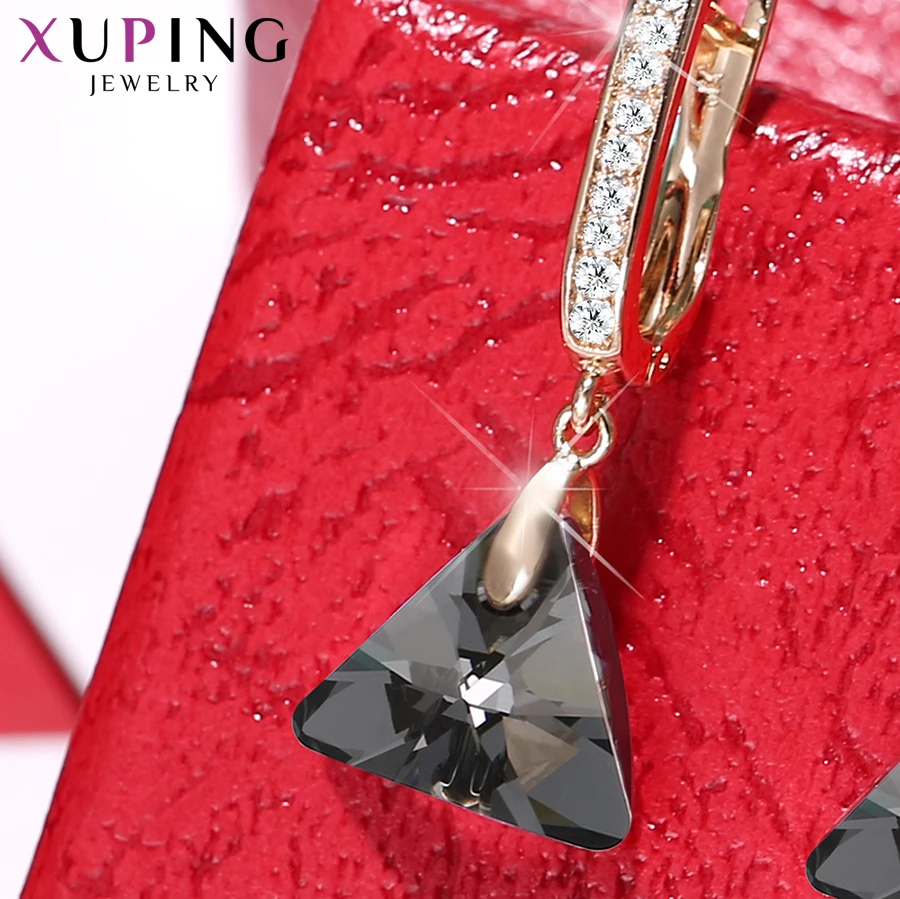 Xuping длинные Винтажные серьги с кристаллами от Swarovski Европейский стиль ювелирные изделия подарок на год для женщин девочек S185-20539