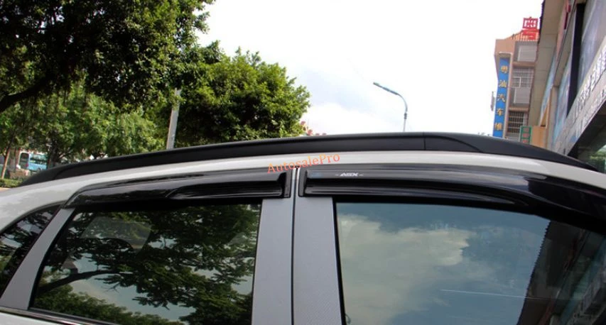 Черный багажник на крышу боковые рейки багажники декоры для Mitsubishi ASX rvr Outlander Sport