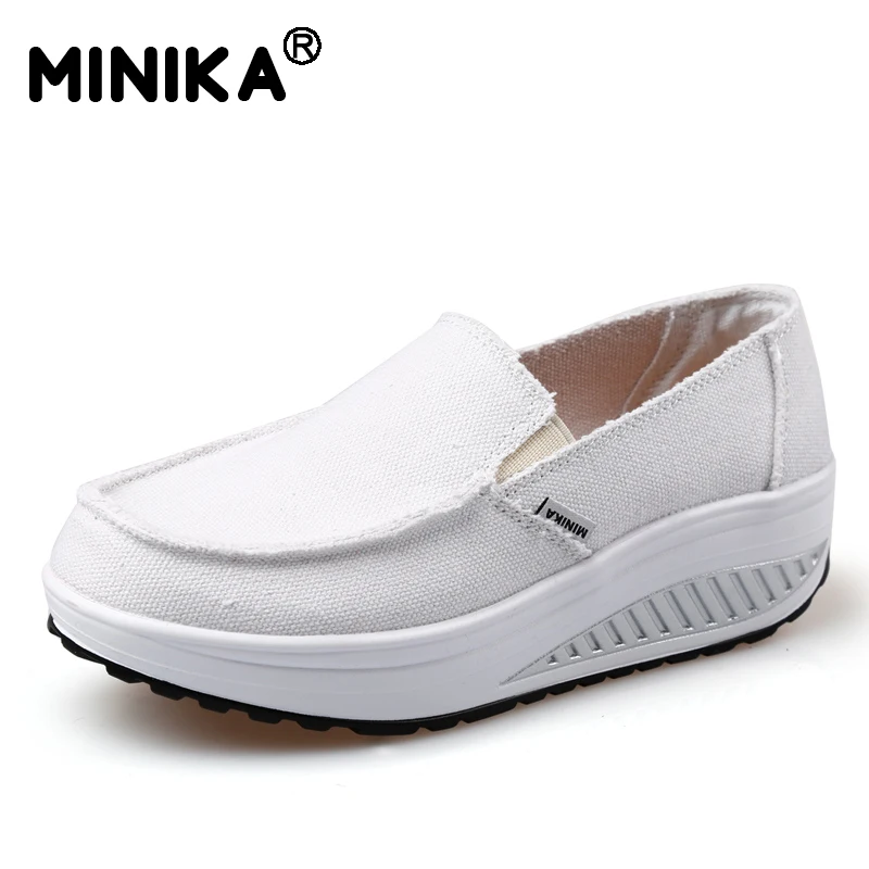 Minika/2017 г. летняя прогулочная обувь на танкетке дышащая Лоскутная без шнуровки