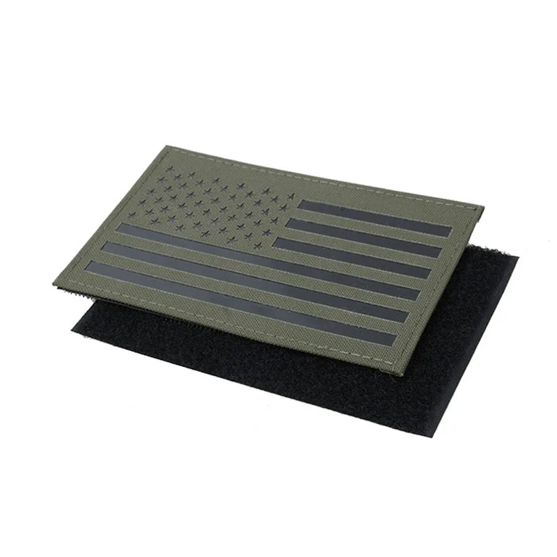 TMC2277 Military Huntting Large US Flag Patches Badge Infrared Patch 12.7x7.9cm RG Color Free shipping | Спорт и развлечения