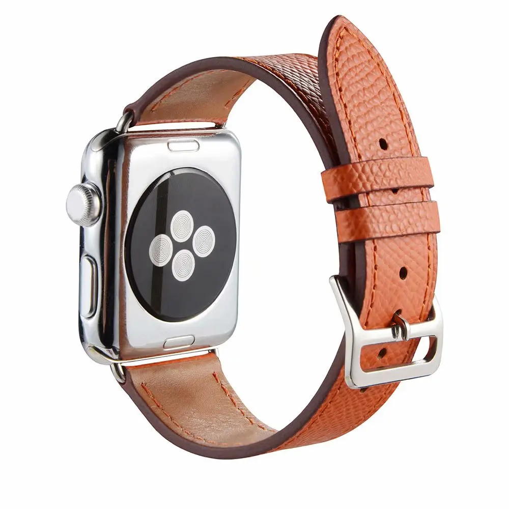 Высококачественная кожаная Петля для Apple Watch Band 42 мм 38 мм 40 мм 44 мм одинарный ремешок для iWatch Series 1 2 3 4
