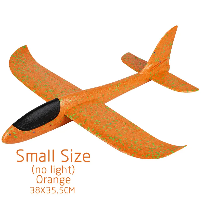 Small Size-Orange 48 см ручной бросок самолет EPP планер из пеноматериала Запуск планер модель самолета на открытом воздухе забавные игрушки - Цвет: Small Size-Orange