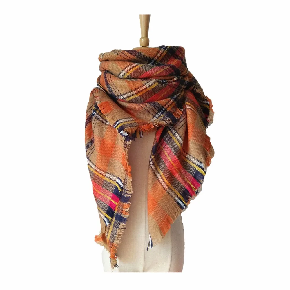 Зимний шарф za высокого качества унисекс акриловые базовые шали женские шарфы