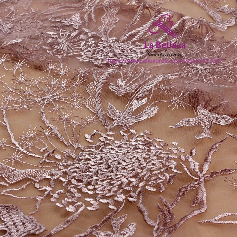 La Belleza 2018 новый модный дизайн кружевной ткани грязный розовый/черный/белый/темно