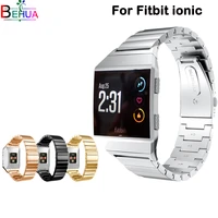for fitbit ionic sport fashion stainless steel watchband replacement quality smart accessories for fitbit ionic watch strap band