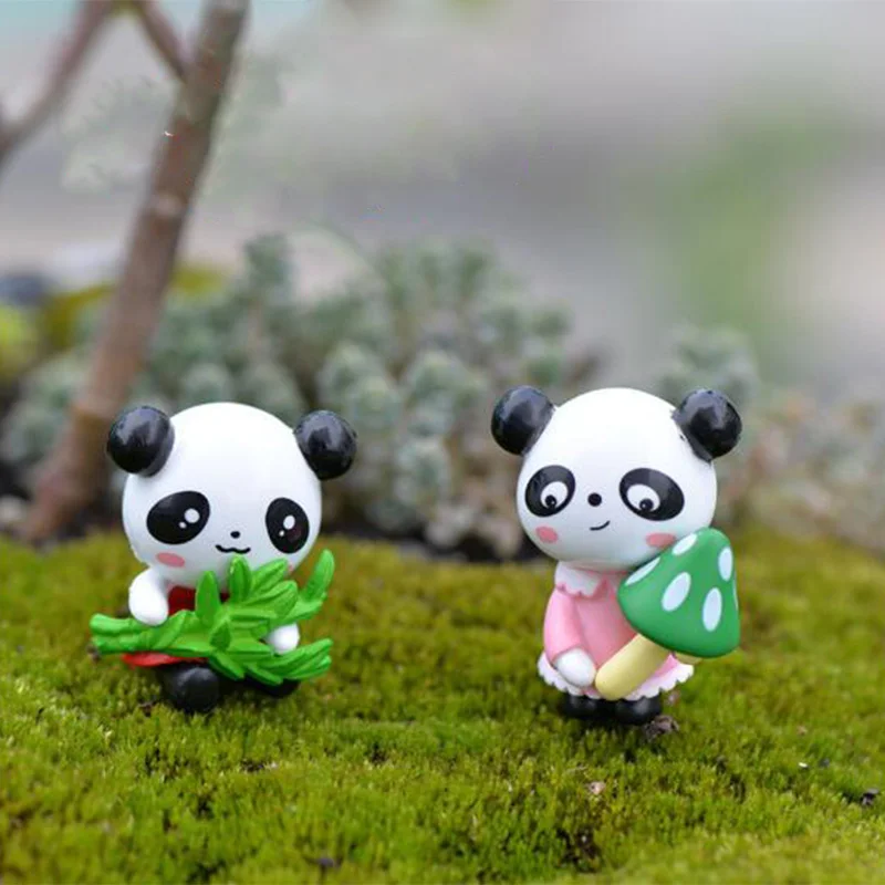 4 шт. миниатюрная фигурка с изображением фруктов панды мультяшный персонаж