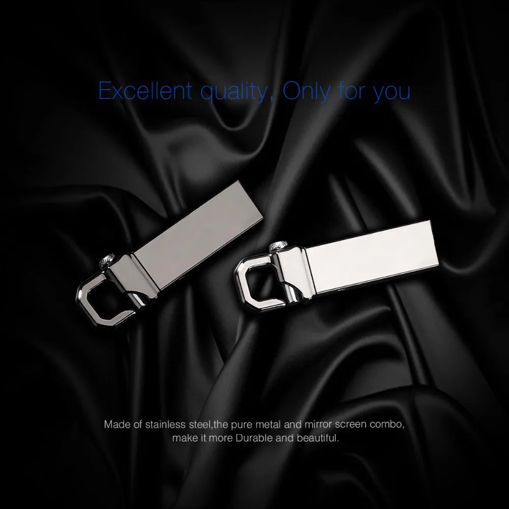 USB флеш-накопитель 64 ГБ металлическая Флэшка высокоскоростная USB флешка 32 ГБ флеш-накопитель реальная емкость 16 Гб USB Flash