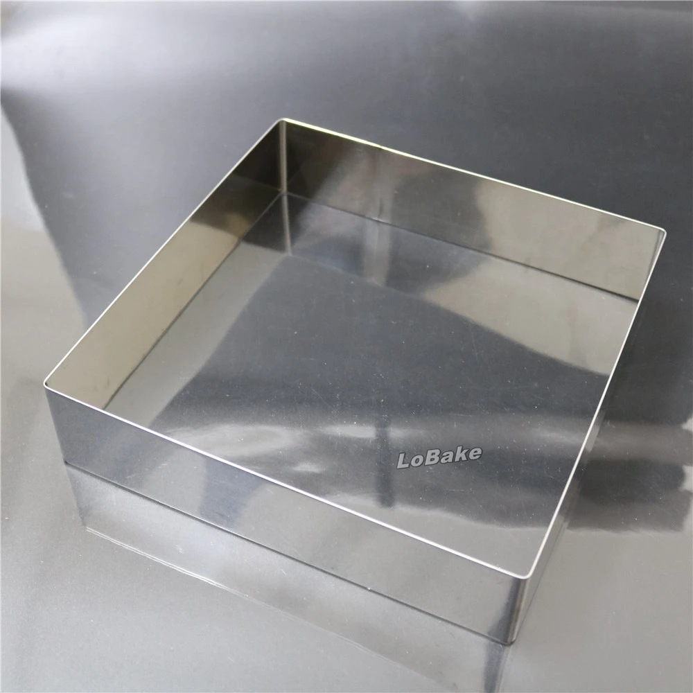 (7pcs/set) Latest 4 - 10 inches square shape stainless steel mousse rings cheesecake fondant bread chiffon cake mould tools | Дом и сад